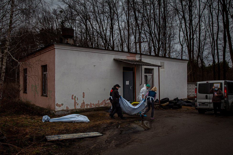 The Boyarka morgue used to receive three bodies a day. Now it is autopsying about 50.