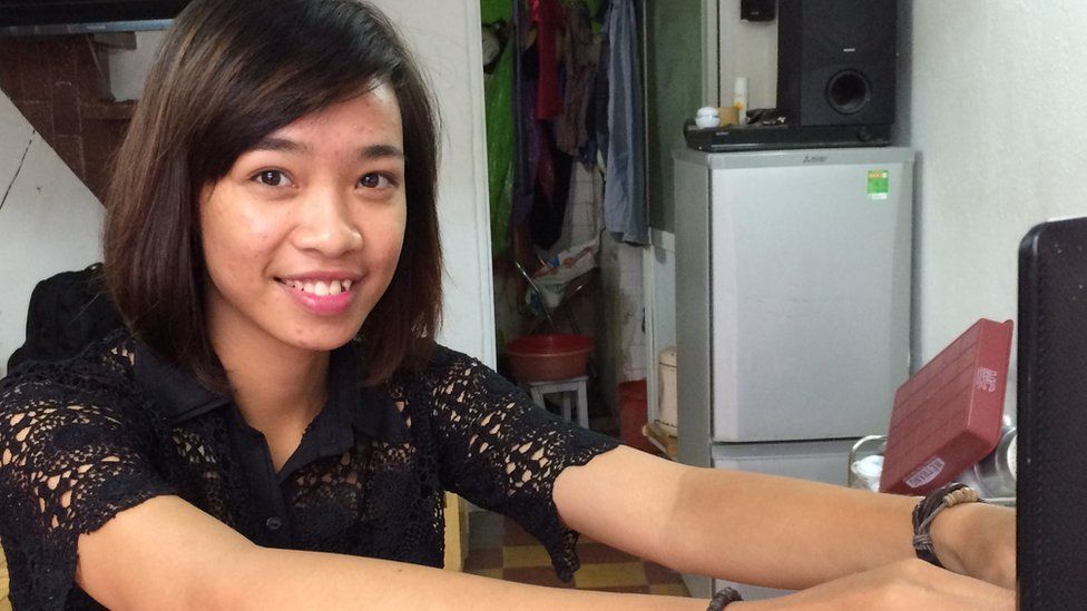 Hoang Thi Lieu, 21, a tour company employee, from Hai Duong Province, on 2 September 2015