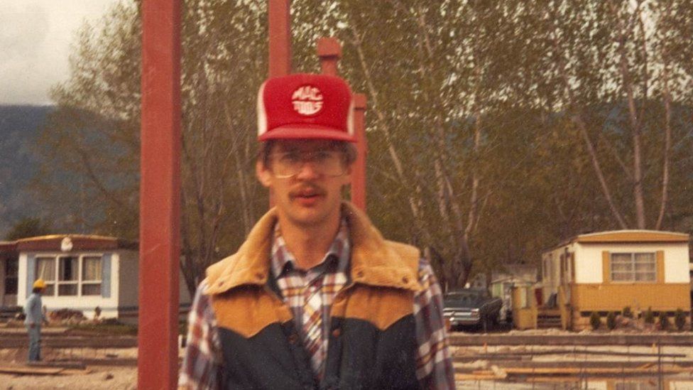 Geoff Chutter in 1981 at the WhiteWater Waterpark site in Penticton, British Columbia