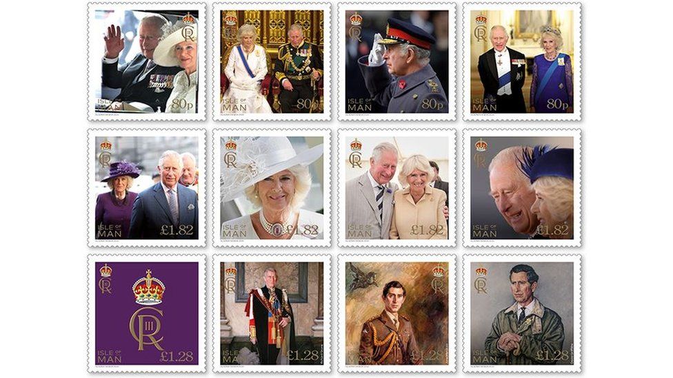 Коллекция коронационных марок IOM Post