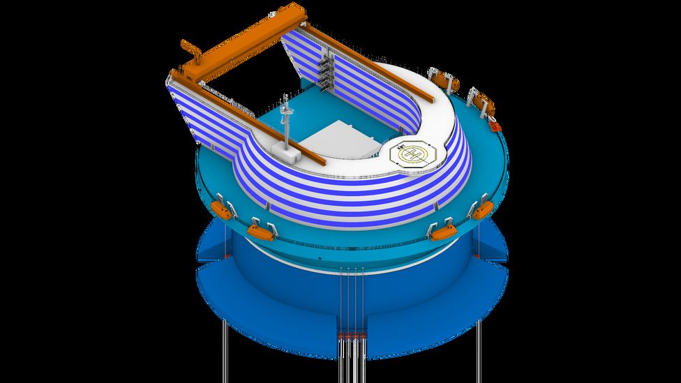 Nuclear desalination plant large design