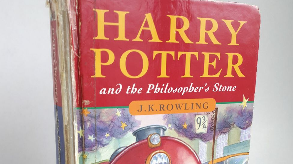 Front cover of Harry Potter book
