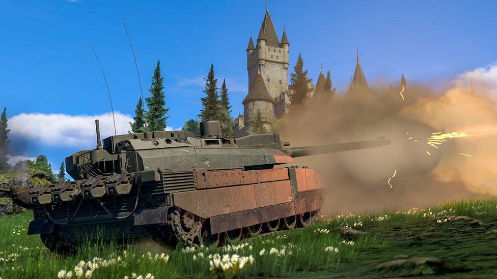 A French leclerc tank in the War Thunder video game