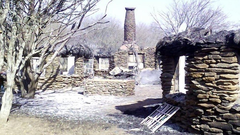 Burned Mukutan lodge