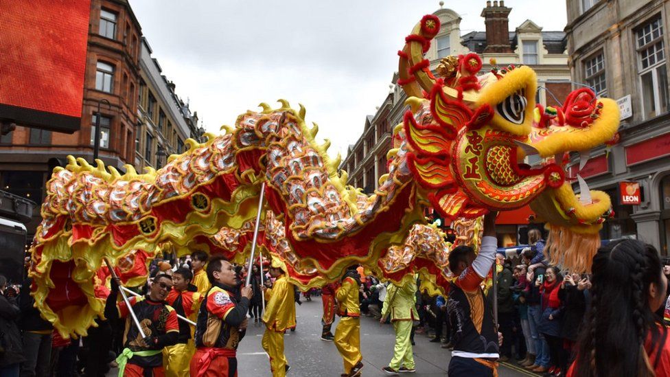 Chinese New Year Pigs Dragons And Pandas On England S Streets Bbc News