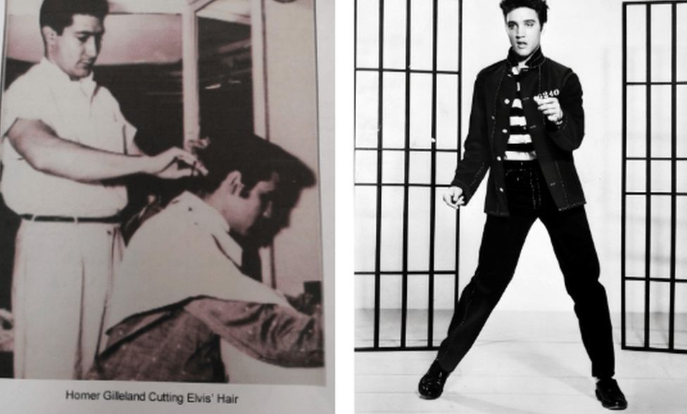 Elvis and hair cut