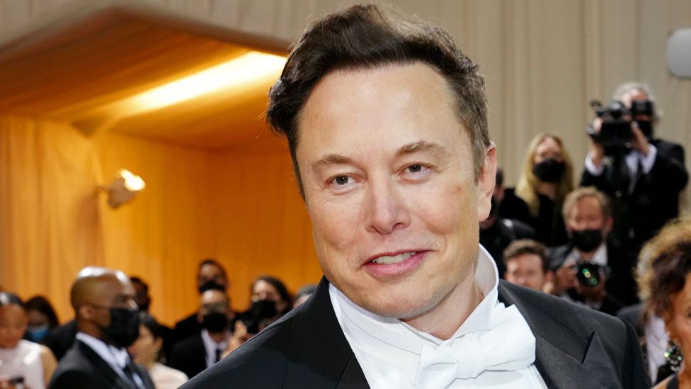 Elon Musk at the 2022 Met Gala