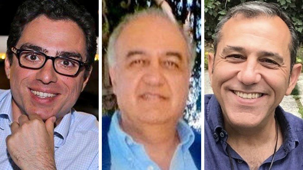 Composite image of Siamak Namazi, Morad Tahbaz and Emad Shargi