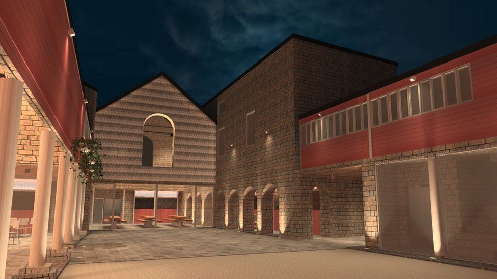 An artist's impression of what Redruth Buttermarket could look like