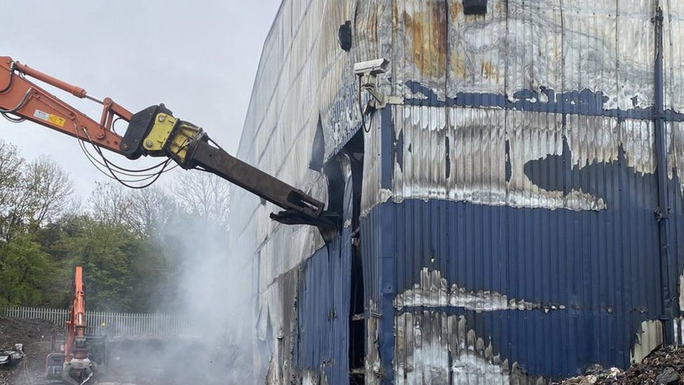 Telford Recycling Plant Fire 'a Disaster' For The Town - BBC News