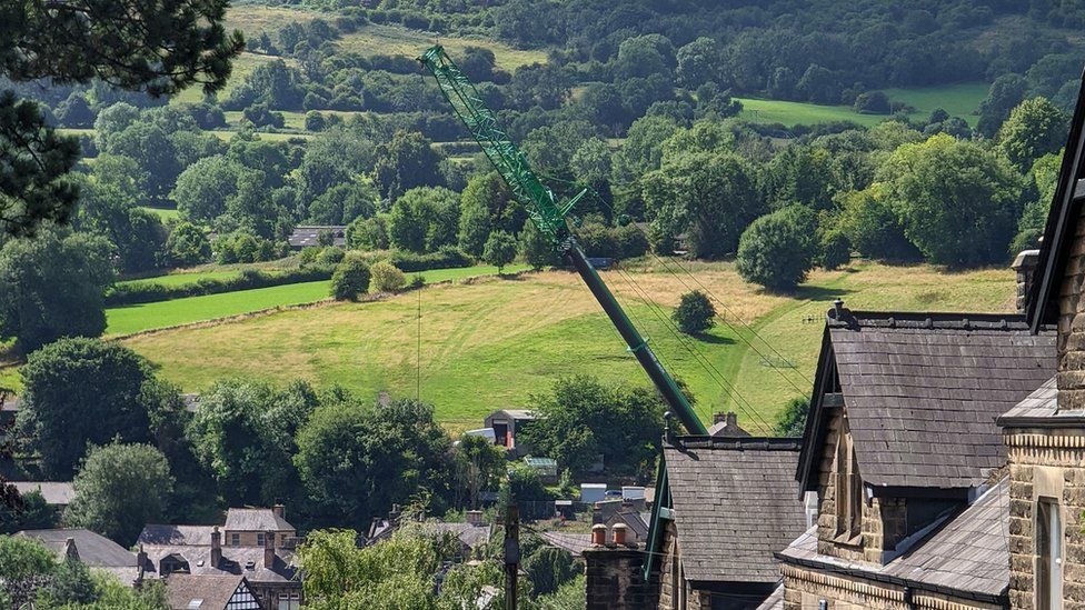 Crane in Matlock