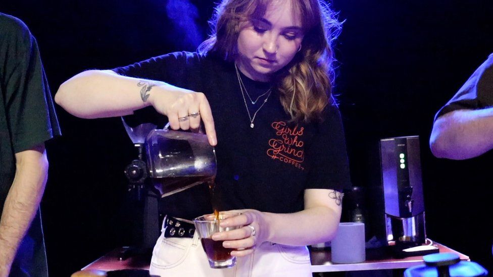 Beth Godfrey was one of the hopeful competitors at a speciality coffee championship in Belfast