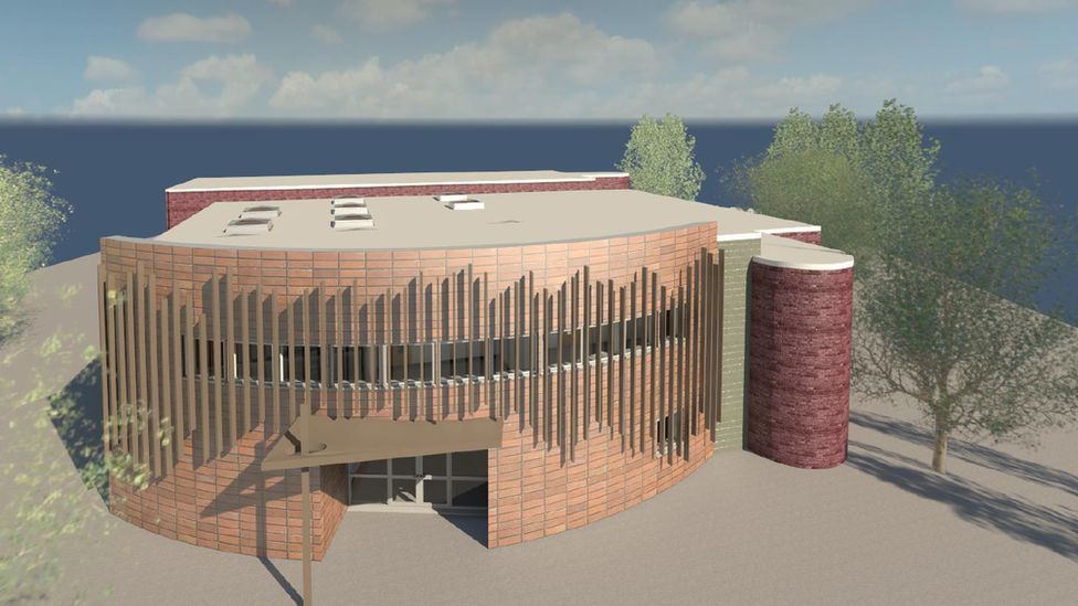 Artist's impression of new Wrexham police station