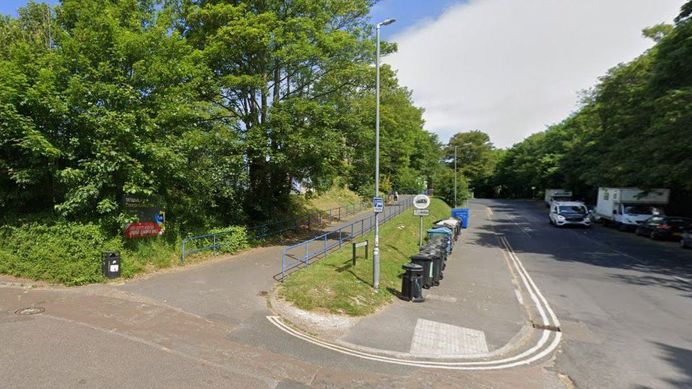 The entrance to the Withdean sports complex