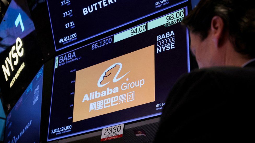 Акции Alibaba торгуются на Нью-Йоркской фондовой бирже.