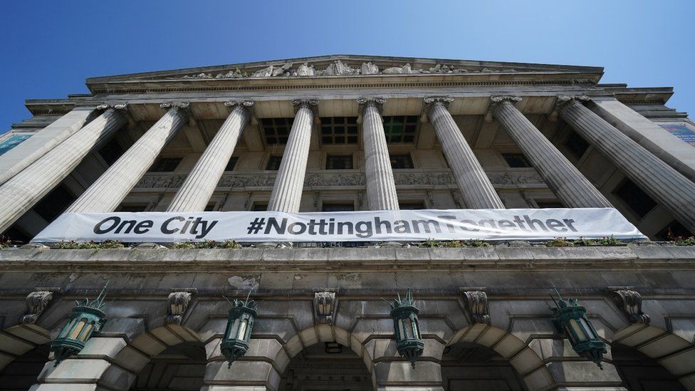 Banner on council house