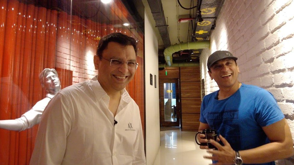 Keitan Yadav (COO) and Harry Hingorani (CCO) at Redchillies.vfx office