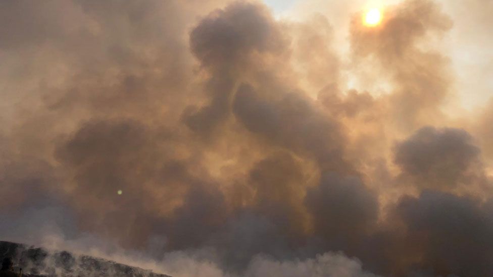 Crews Fifth Full Day Fighting Wildfire In Sutherland Bbc News