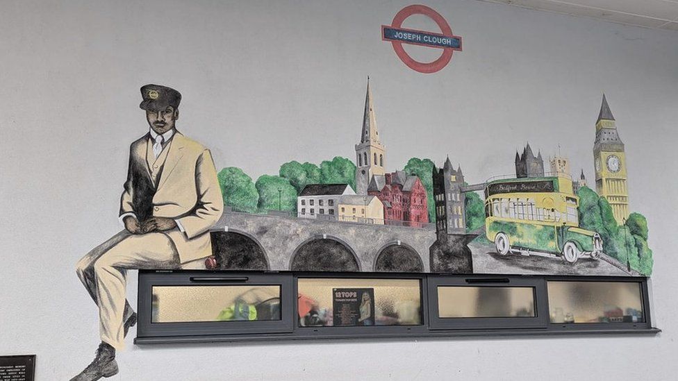 Bedford murals celebrate bus driver Joseph Clough and airships BBC News