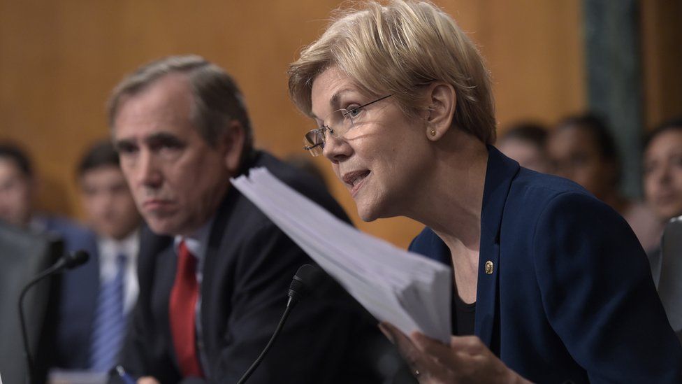 Senate Banking Committee member Sen. Elizabeth Warren