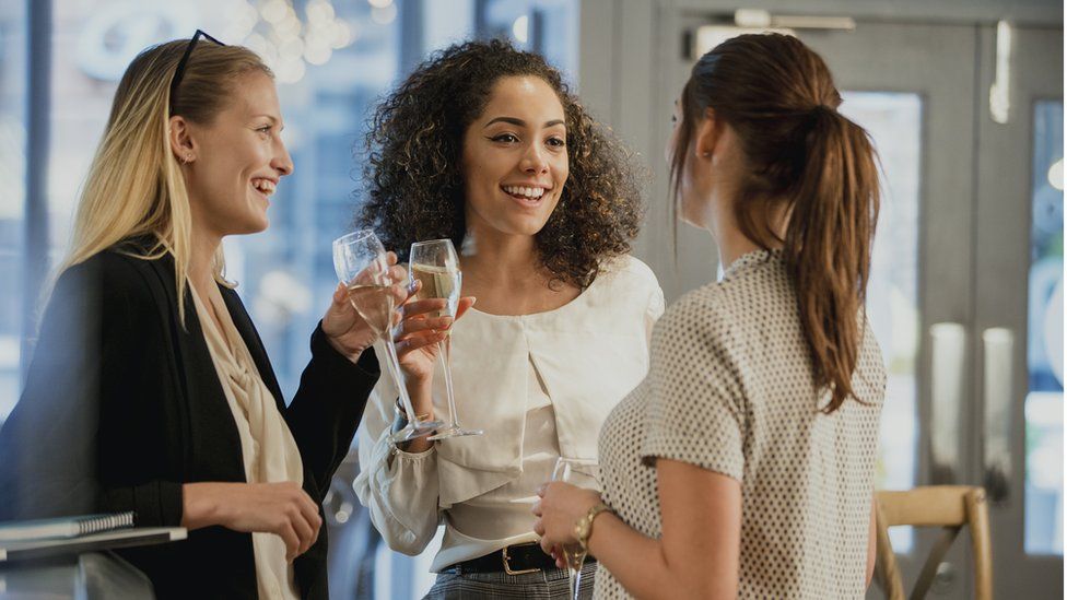 Women drinking after work