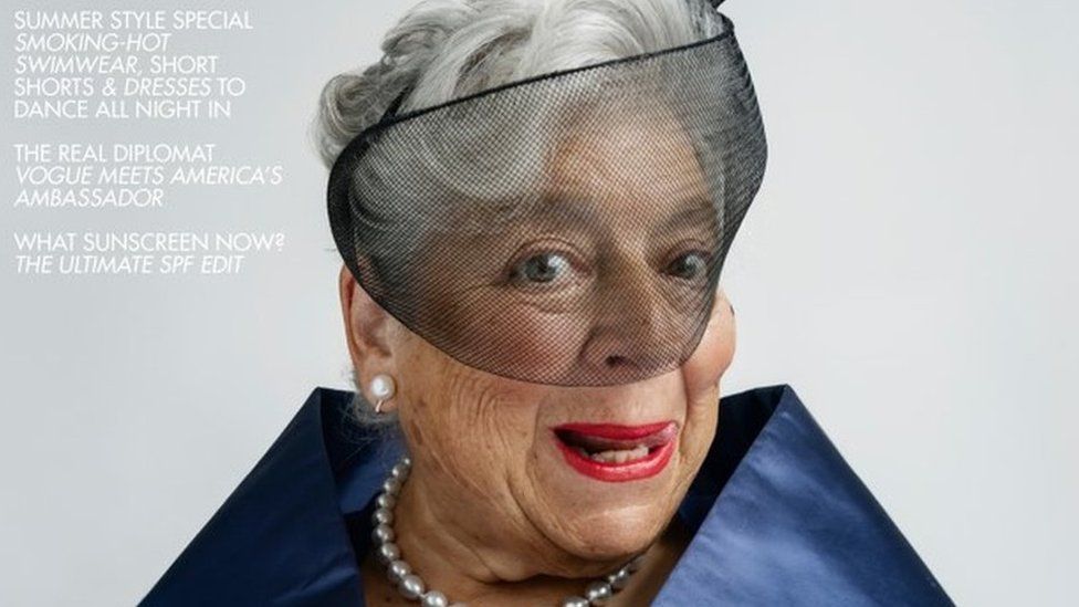 Miriam Margolyes in Vogue