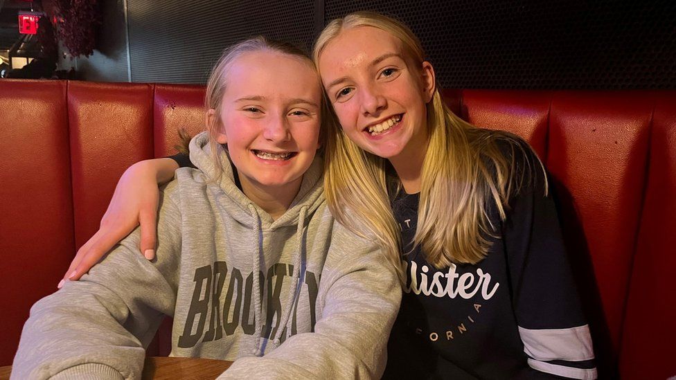 Georgia and her sister Issy