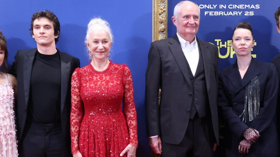 Stars including Broadbent and Dame Helen Mirren attending the film's premiere at the National Gallery earlier this month