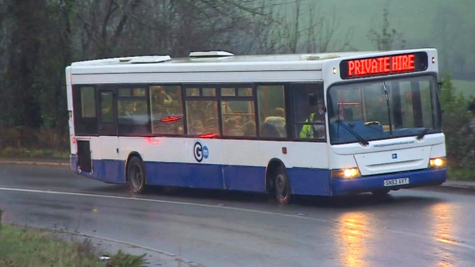 A Gloucester Minibus vehicle