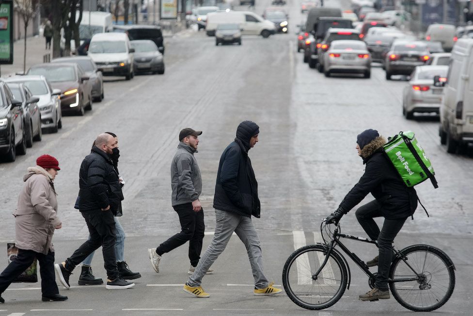 Scena di strada a Kiev