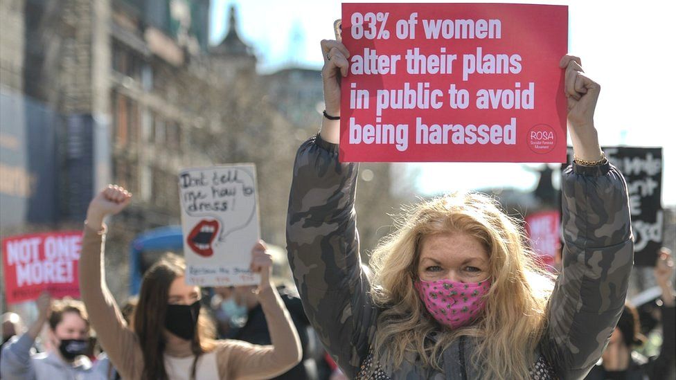 protest against violence against women
