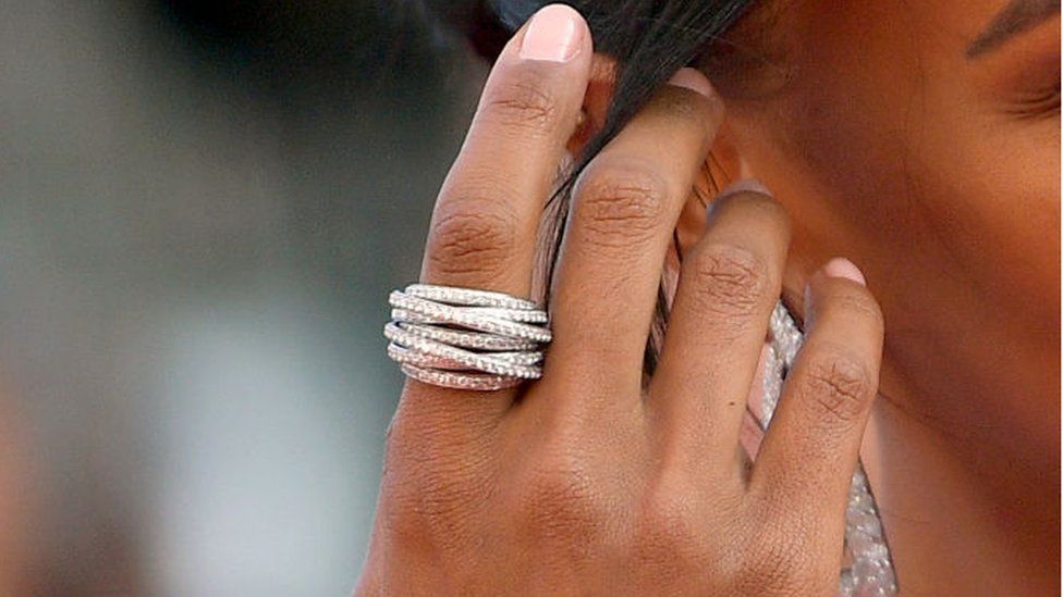 Someone wearing a De Grisogono ring at the Cannes Film Festival