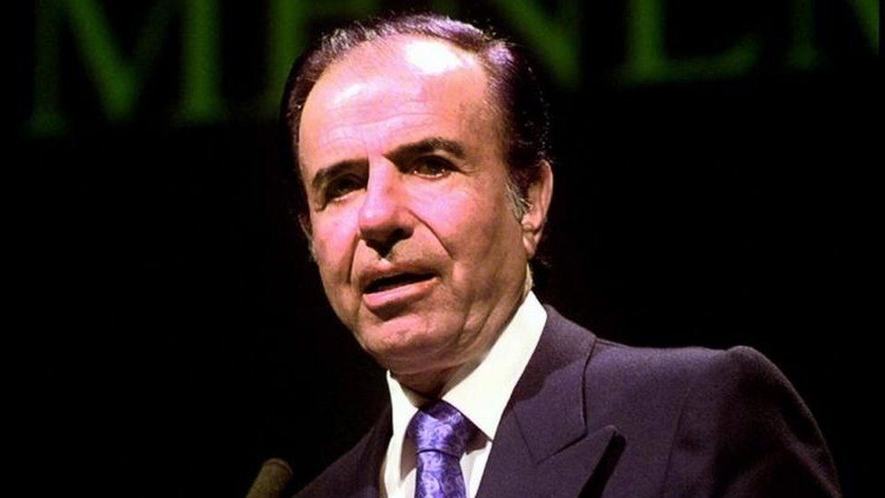 Remains Of Menem Jr Exhumed Amid Murder Claims In Argentina Bbc News