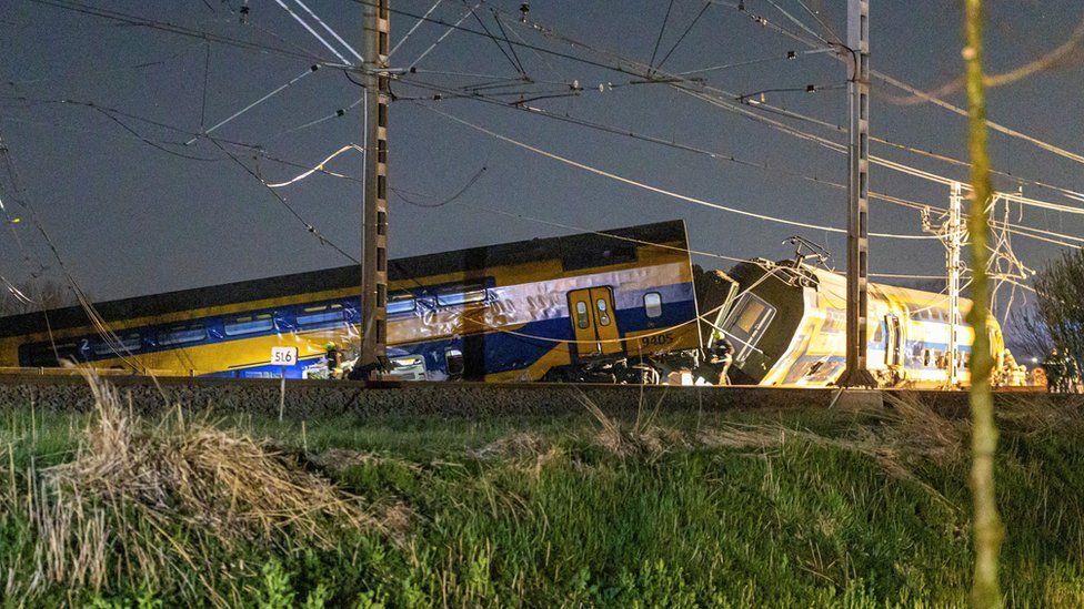 A detailed train in the Netherlands