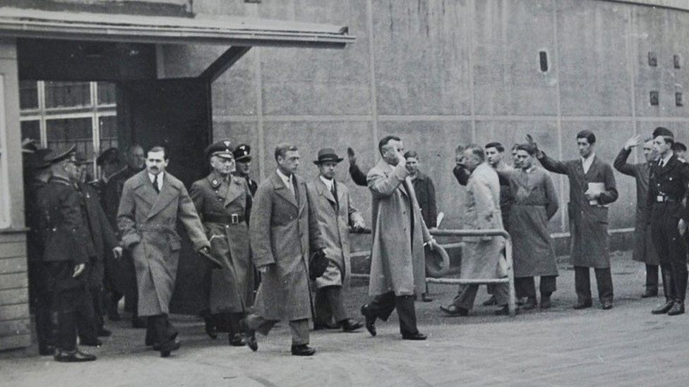 Duke of Windsor visiting Nazi Germany in 1937