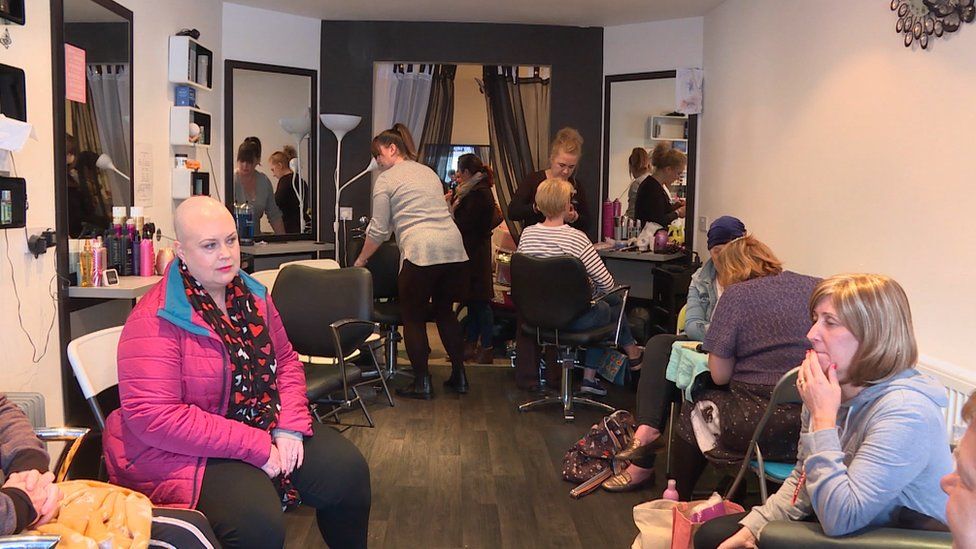 The Feel Good Project happens once a month, when the salon would otherwise be closed.