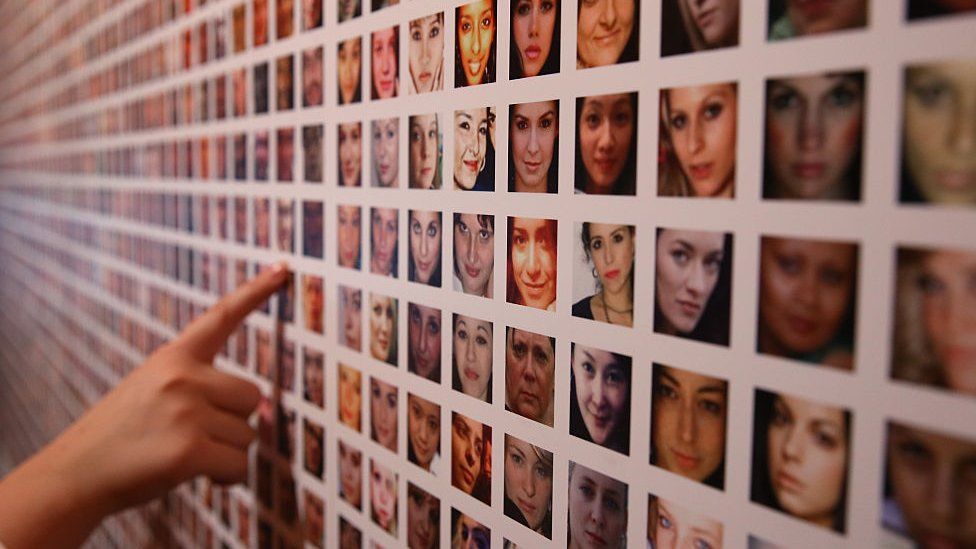 Wall of faces