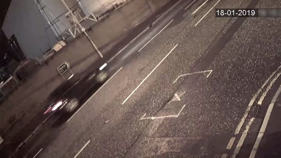 CCTV images of the car that police believe was used by Wayne Boylan's killers