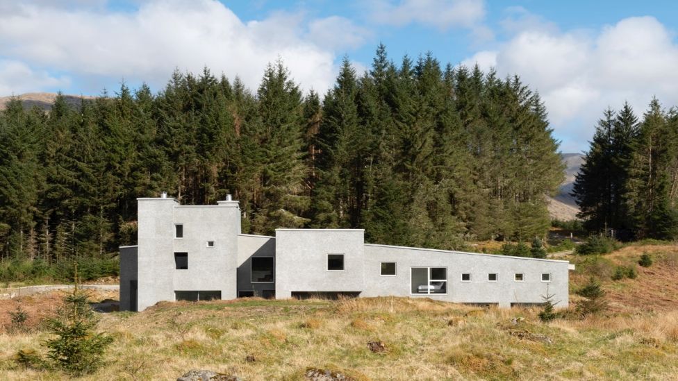 Hundred Acre Wood is a brutalist home and which is surrounded by forest near Loch Awe.