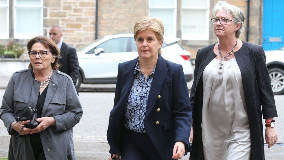Former first minister Nicola Sturgeon was also at the memorial service