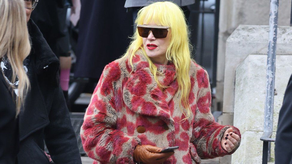 Pam Hogg arrives for a memorial service to honour and celebrate the life of fashion designer Dame Vivienne Westwood at Southwark Cathedral, London,