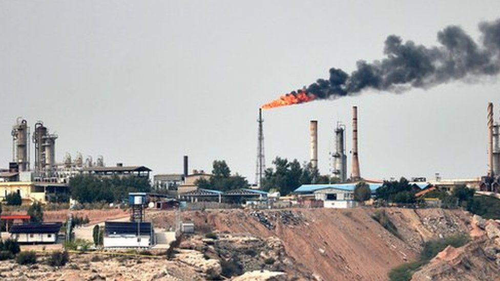 The Port of Kharg Island Oil Terminal in Iran