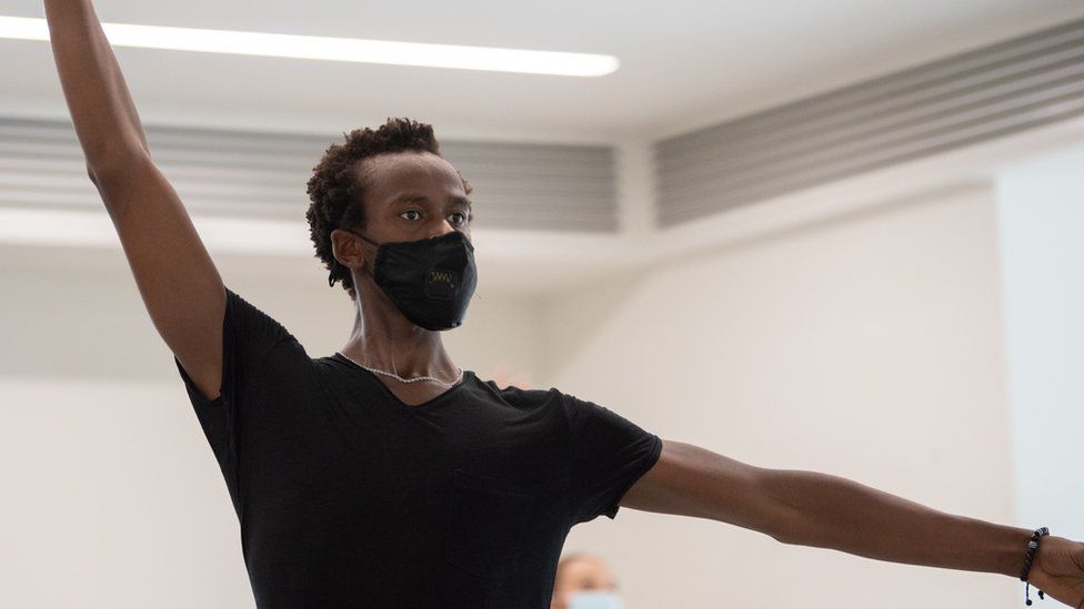 Joel Kioko, in ballet class