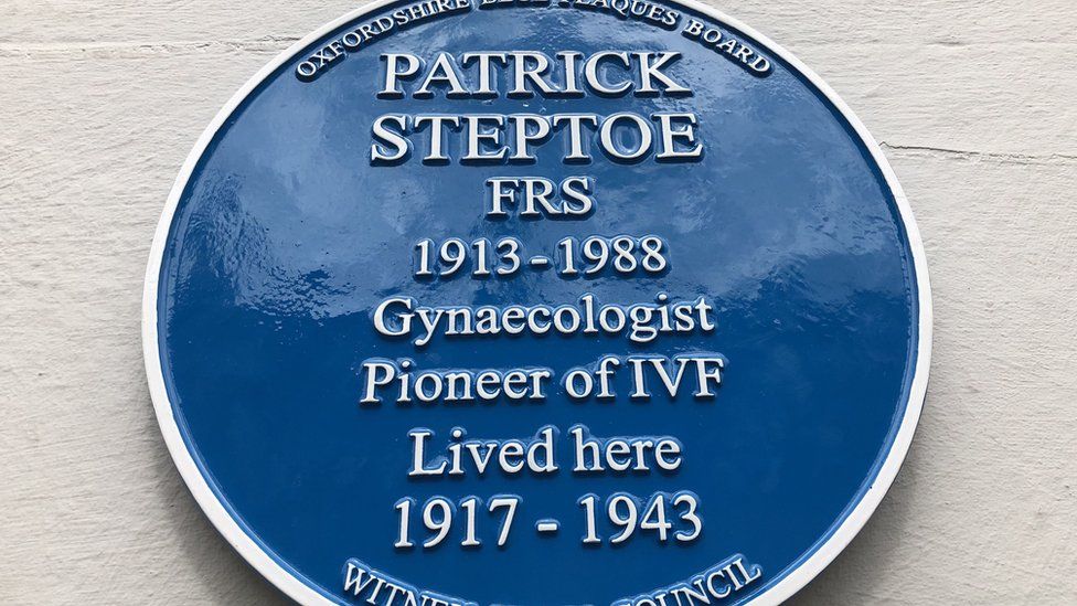 Patrick Steptoe plaque