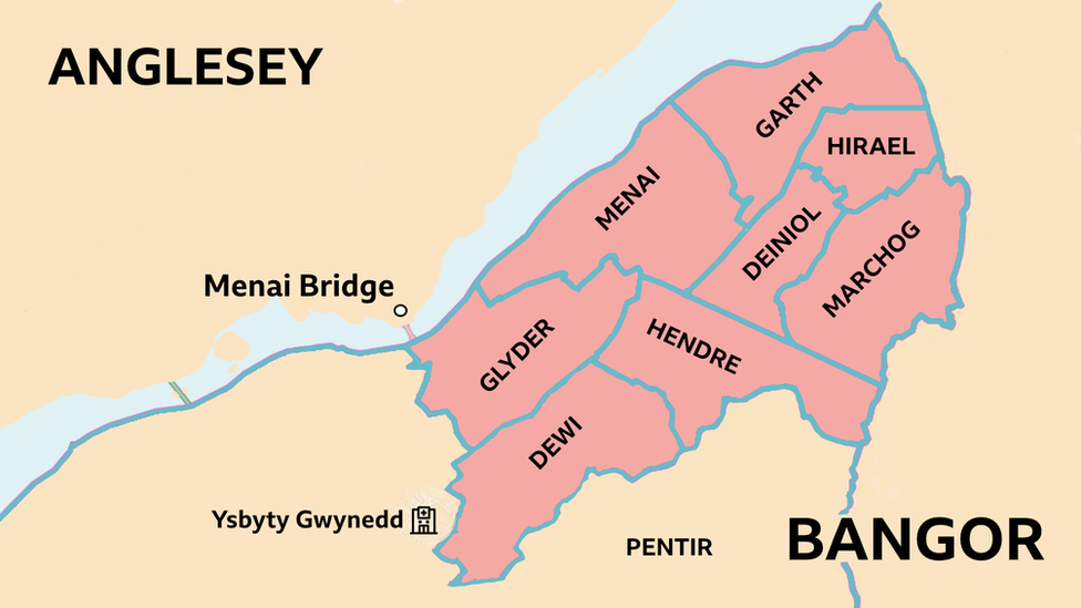 map of lockdown areas of Bangor