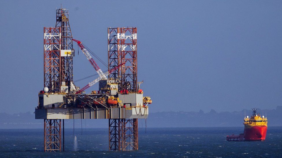 Oil rig, Poole Bay