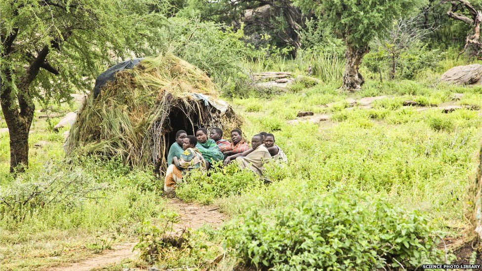 The Hadza people live near Lake Eyasi in northern Tanzania