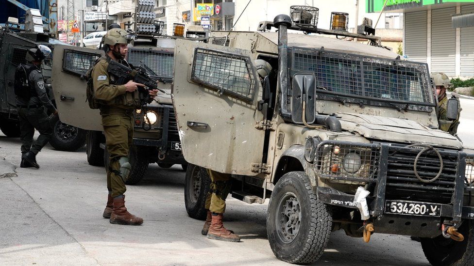 Израильские солдаты на оккупированном Западном берегу