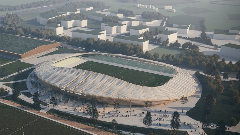 Winning design chosen for new Forest Green Rovers ground BBC News