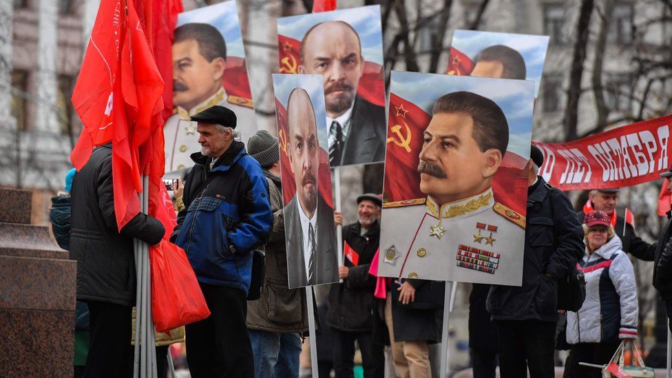 Communist rally in Moscow, 7 Nov 17